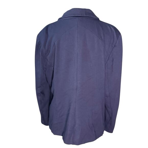 Chicos Navy Stretch So Slimming Office Blazer And Pants Coord Set Size XL Comfy - Picture 4 of 7